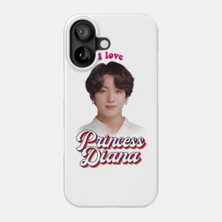 Princess Diana Jungkook kpop retro meme Phone Case