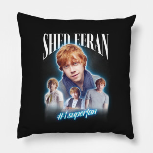 Rupert Grint Shed Eeran Parody Cursed Fan Collage Pillow