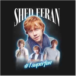 Rupert Grint Shed Eeran Parody Cursed Fan Collage Posters and Art