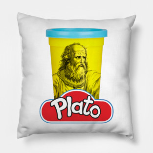 Plato Play Doh Philosophy pun Pillow