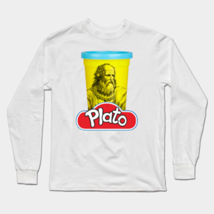 Plato Play Doh Philosophy pun Long Sleeve T-Shirt