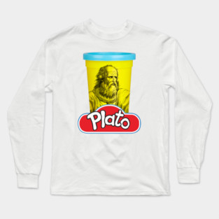 Plato Play Doh Philosophy pun Long Sleeve T-Shirt