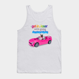 Get In Loser Raccoon Possum Meme Tank Top