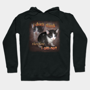 Cat Meme Portrait Hoodie