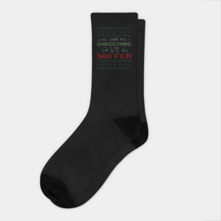 Ugly Christmas Sweater Socks