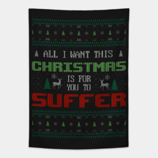 Ugly Christmas Sweater Tapestry