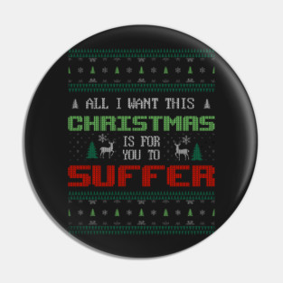 Ugly Christmas Sweater Pin