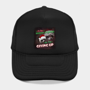 Christmas Raccoon Meme Hat