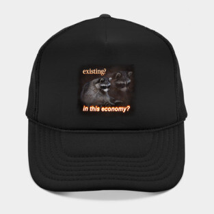 Economy Raccoon Meme Hat