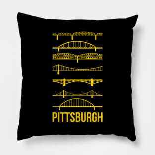 Pittsburgh Bridges Pillow