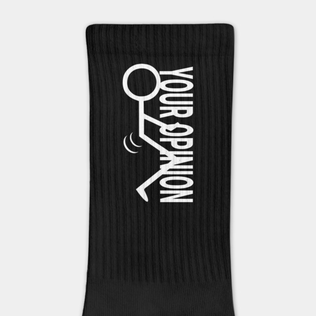 Stickman 'F**k Your Opinion' T-Shirt - Bold Statement Tee for Expressing Views by Designed By Marty