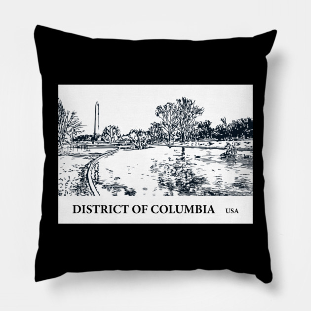 District of Columbia USA Pillow by Lakeric