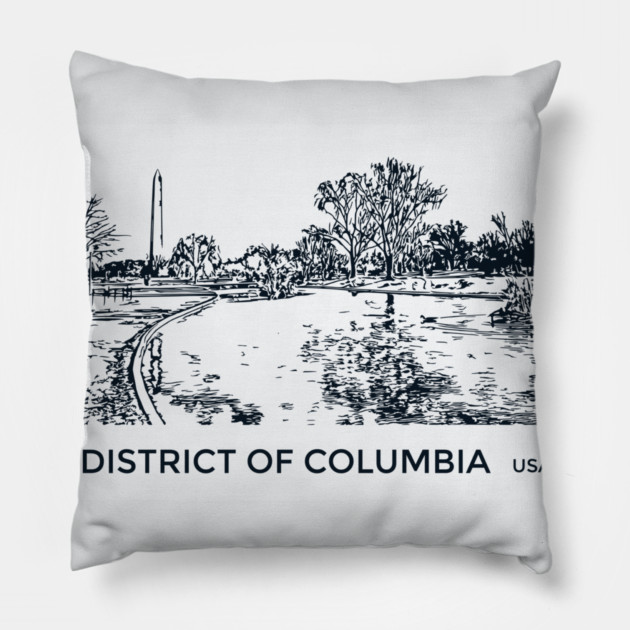 District of Columbia USA Pillow by Lakeric