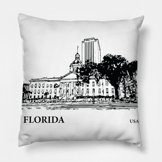 Florida State USA Pillow by Lakeric