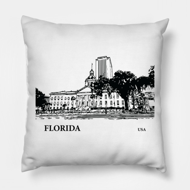 Florida State USA Pillow by Lakeric