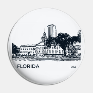 Florida State USA Pin