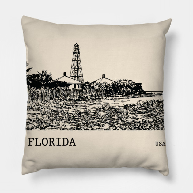 Florida USA Pillow by Lakeric