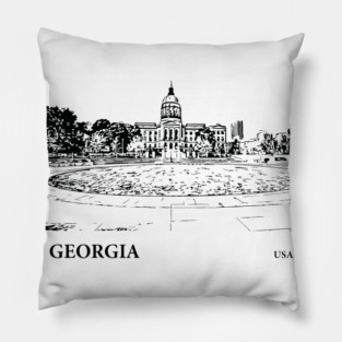 Georgia State USA Pillow