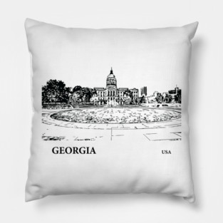 Georgia State USA Pillow