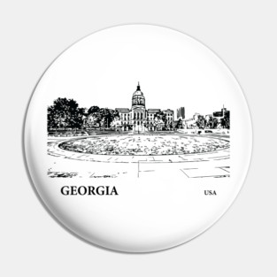Georgia State USA Pin