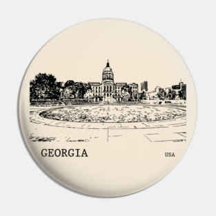 Georgia State USA Pin