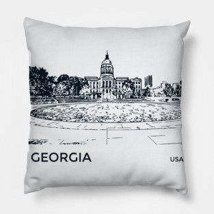 Georgia State USA Pillow