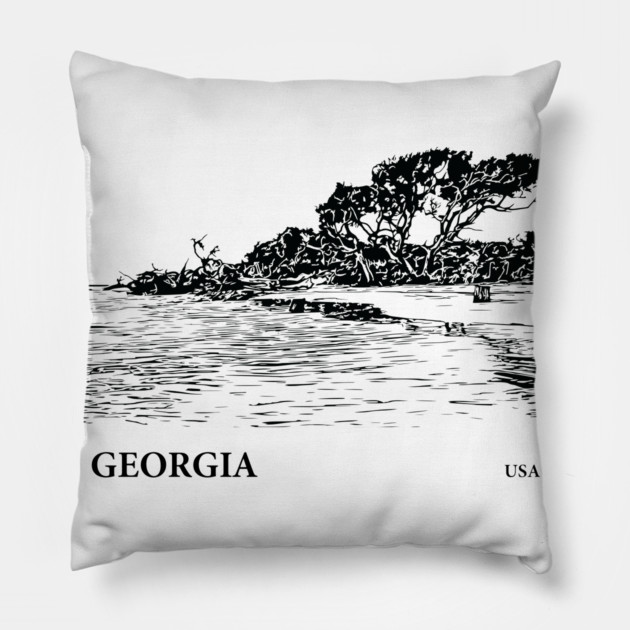 Georgia USA Pillow by Lakeric