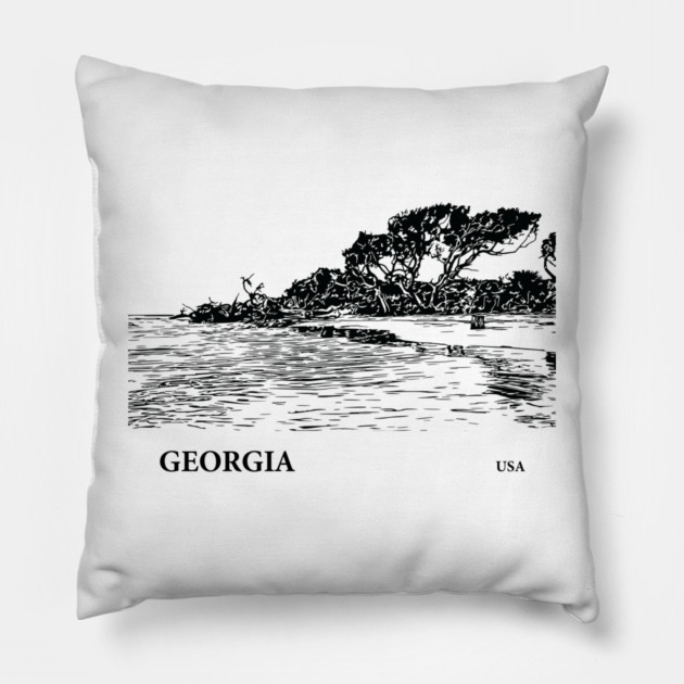 Georgia USA Pillow by Lakeric