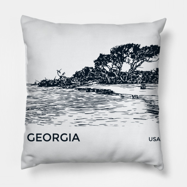 Georgia USA Pillow by Lakeric