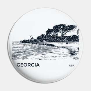 Georgia USA Pin