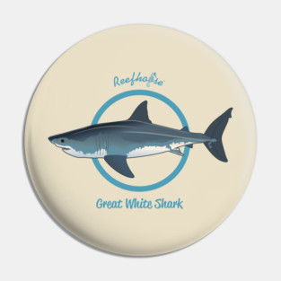 Reefhorse Great White Shark Pin