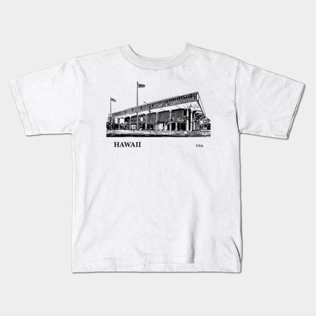 Hawaii State USA Kids T-Shirt by Lakeric