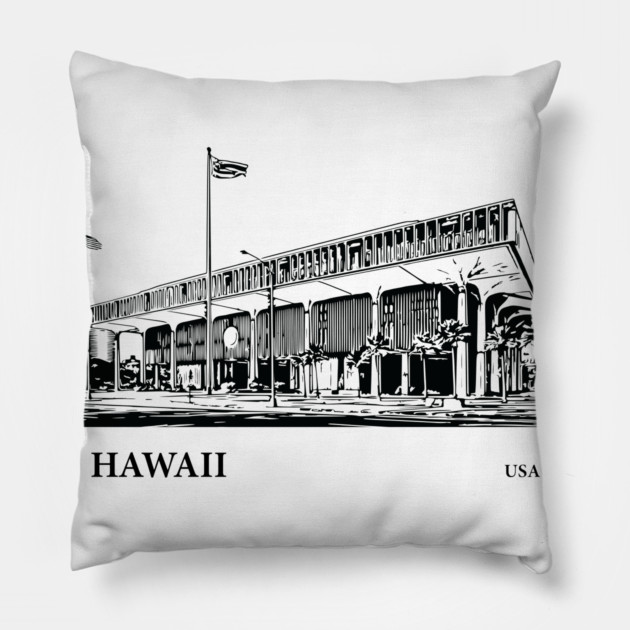 Hawaii State USA Pillow by Lakeric