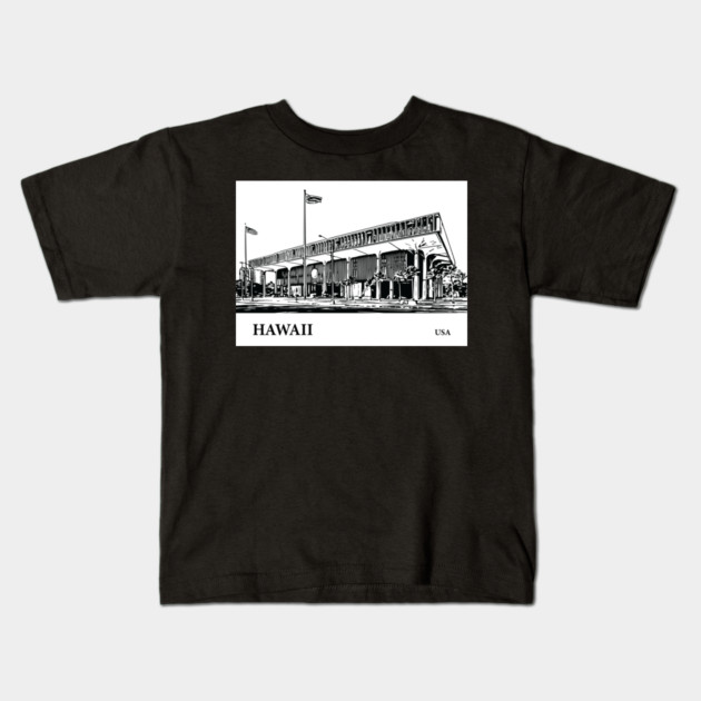 Hawaii State USA Kids T-Shirt by Lakeric