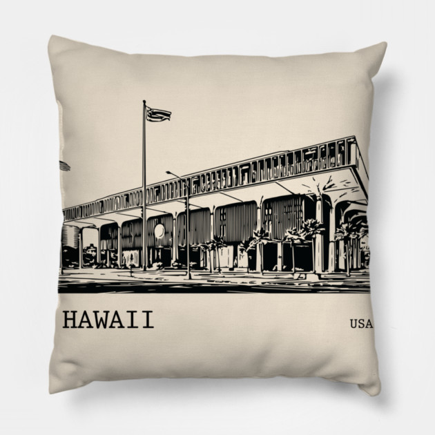 Hawaii State USA Pillow by Lakeric