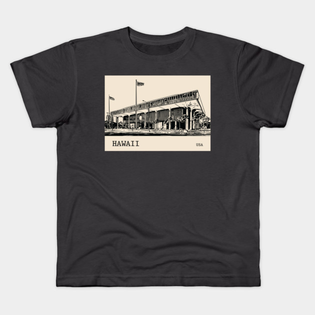 Hawaii State USA Kids T-Shirt by Lakeric