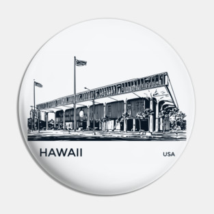 Hawaii State USA Pin