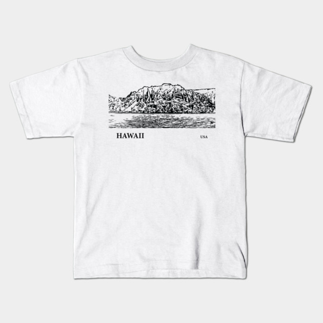 Hawaii USA Kids T-Shirt by Lakeric