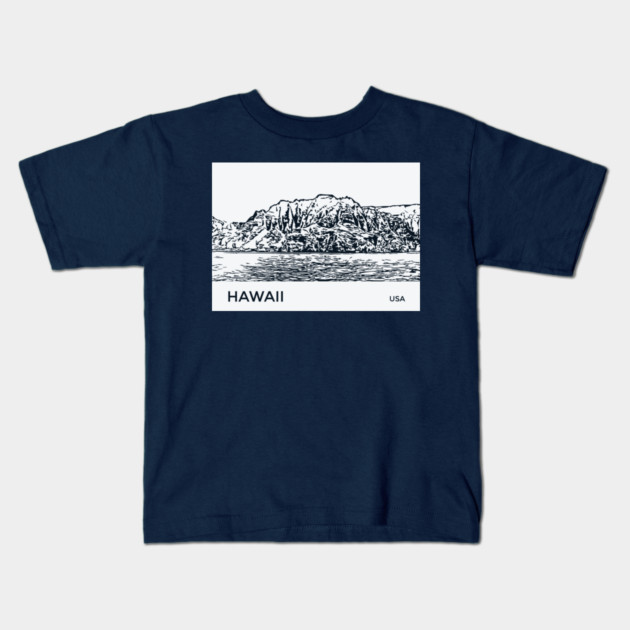 Hawaii USA Kids T-Shirt by Lakeric