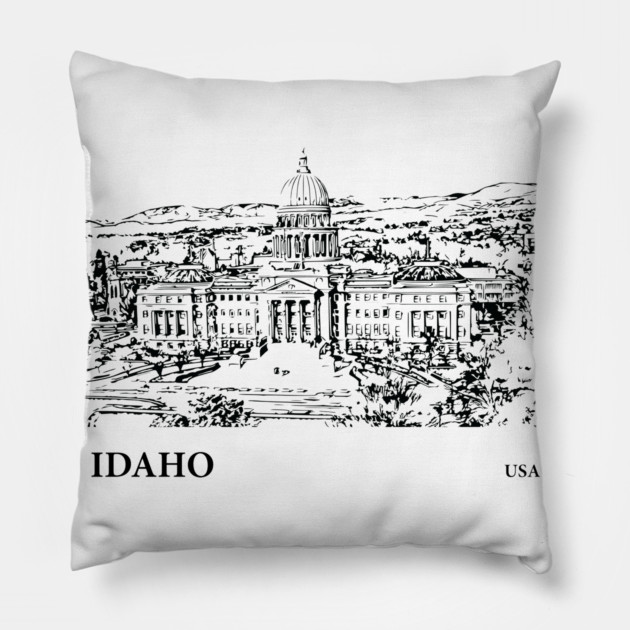 Idaho State USA Pillow by Lakeric