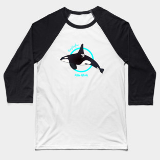 Reefhorse Killer Whale Baseball T-Shirt