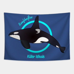 Reefhorse Killer Whale Tapestry