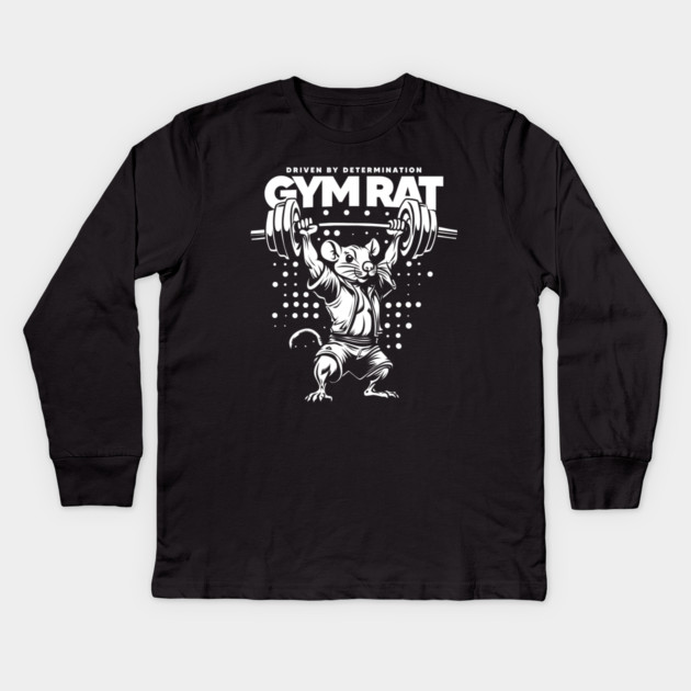 GYM RAT Kids Long Sleeve T-Shirt by artslaves