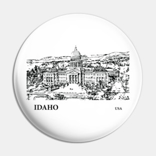 Idaho State USA Pin