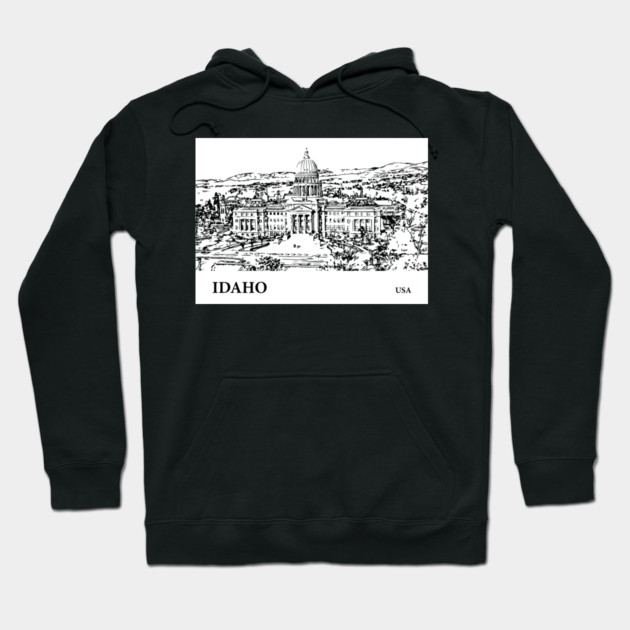 Idaho State USA Hoodie by Lakeric