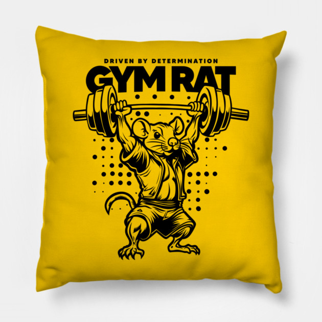 GYM RAT Pillow by artslaves