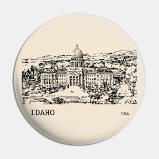 Idaho State USA Pin