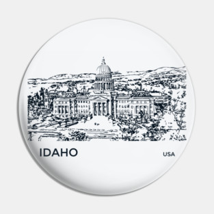 Idaho State USA Pin