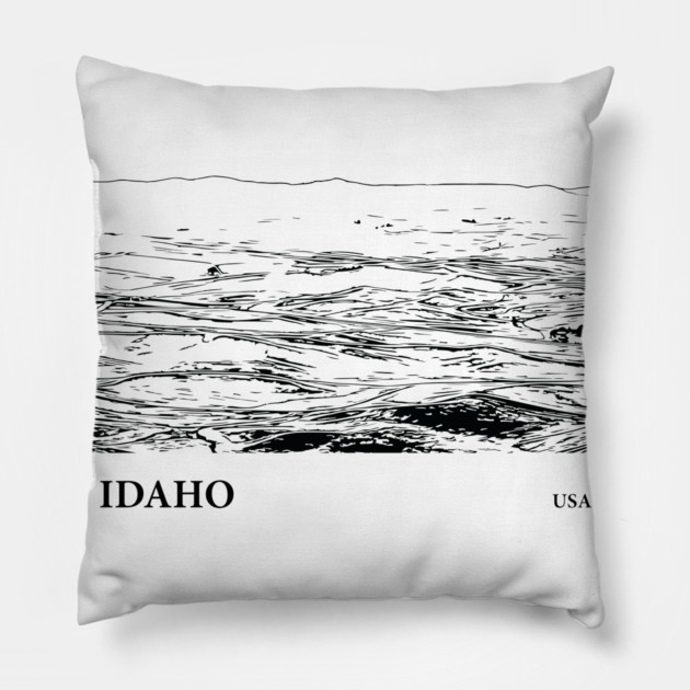 Idaho USA Pillow by Lakeric