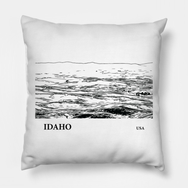 Idaho USA Pillow by Lakeric